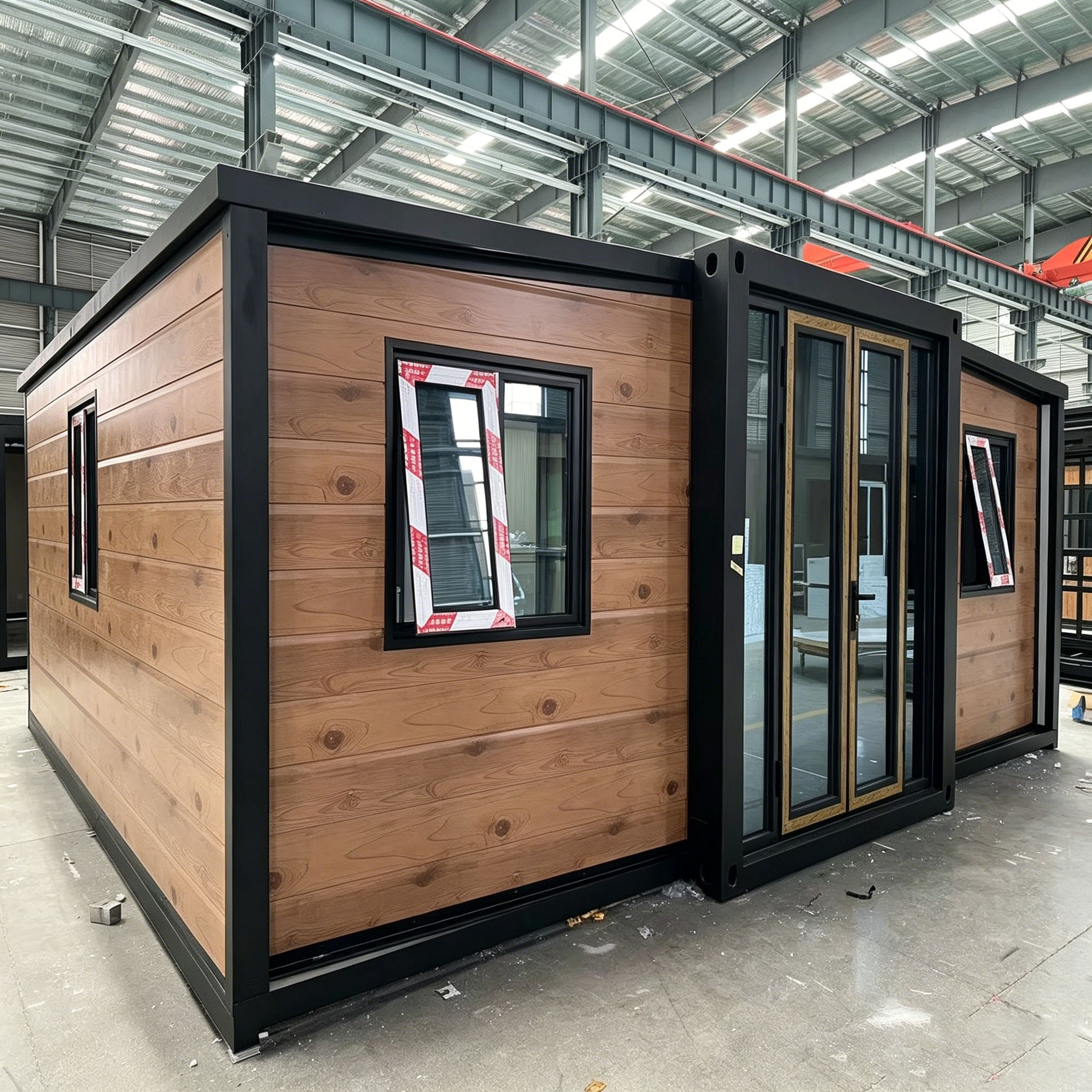 BODA Budget 20ft Expandable Container House with Embossed Metal Walls (2 Bed, 1 Bath)